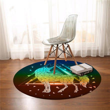 Load image into Gallery viewer, BeddingOutlet Lovely Unicorn Round Carpet Cartoon Kids Play Mat Area Rugs Floral Star Floor Mat For Girls Bedroom alfombra