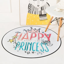 Load image into Gallery viewer, Nordic Cute Cartoon Round Carpets For Living Room Bedroom Chair Area Carpet Rug Children Room Play Tent Kids Soft Floor Mat Rugs