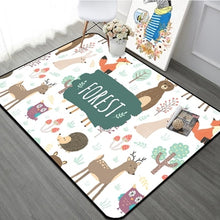 Load image into Gallery viewer, Forest Animal Children Carpet Nordic Style Kids Area Rugs for Livingroom Children's Room Play Crawling Floor Mat Christmas Rugs