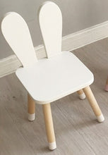 Load image into Gallery viewer, Wooden Kids Animal Chair Bunny Chair Children Furniture Wooden Bunny Vanity Stool Newborn Easter Gift Nursery Decor 2019 Newest