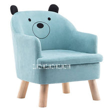 Load image into Gallery viewer, S203 Children Lazy Sofa Animal Cartoon Baby Sofa Detachable Kid Bean Bag Washable Reading Chair Children Furniture Wooden Frame