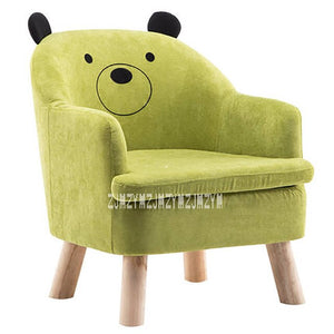 S203 Children Lazy Sofa Animal Cartoon Baby Sofa Detachable Kid Bean Bag Washable Reading Chair Children Furniture Wooden Frame