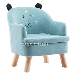 S203 Children Lazy Sofa Animal Cartoon Baby Sofa Detachable Kid Bean Bag Washable Reading Chair Children Furniture Wooden Frame