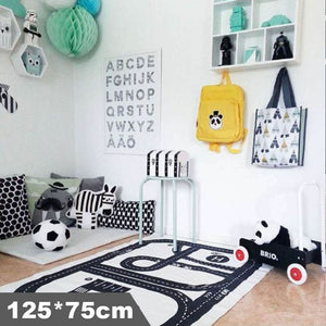 Baby Play Mat Soft Crawling Rugs Car Track pattern Puzzles Learning Toy Nordic Style Kids Room Decoration Floor Carpet